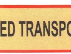 BRED LAST SKILT 850X200X2 HVIT, RØD