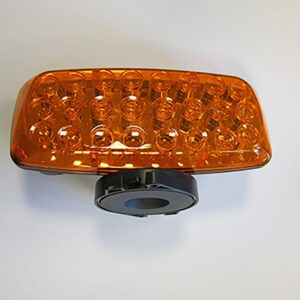 FLASHER LYS MED MAGNET ORANGE (LED 24)