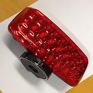 FLASHER LYS MED MAGNET RØD (LED 24)